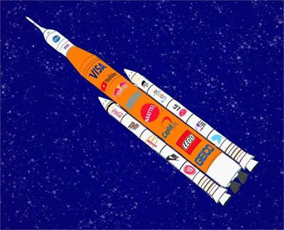 NASA也要招商了：火箭機(jī)身植入廣告，宇航員在太空代言