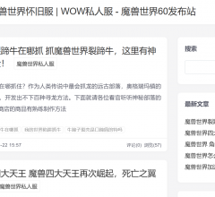 魔獸世界私服發(fā)布網